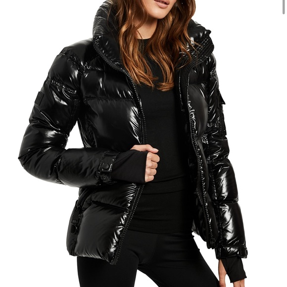 SAM. Jackets & Blazers - SAM. Shiny Black Puffer Jacket